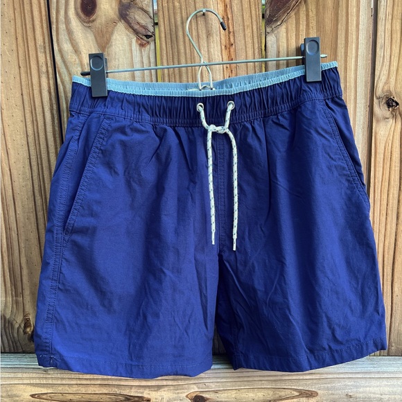 J. Crew Other - Men’s J.Crew 6” navy blue stretch swim trunks